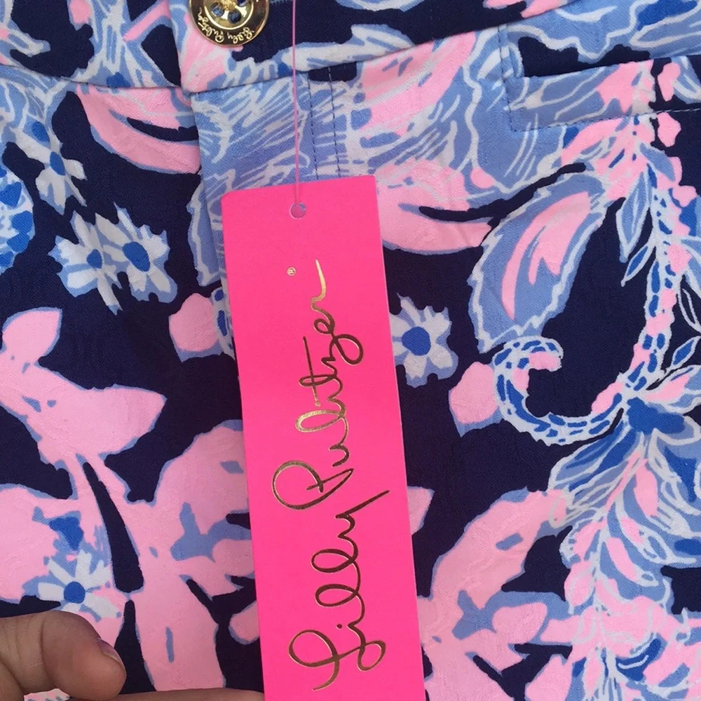 New Lilly Pulitzer Kelly High Rise Crop Flare - Picture 6 of 8
